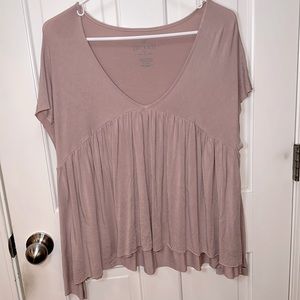 American Eagle Soft and Sexy Dusky Pink Top